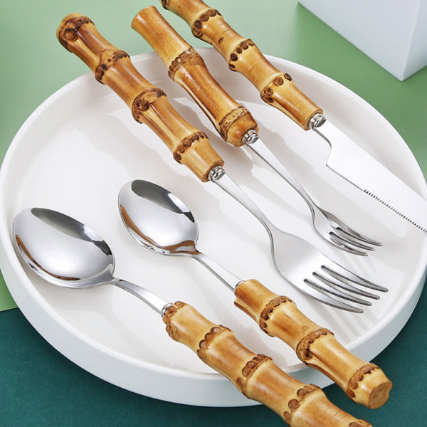 Bay Isle Home™ Abate Stainless Steel Flatware Set Service for 6 Wayfair